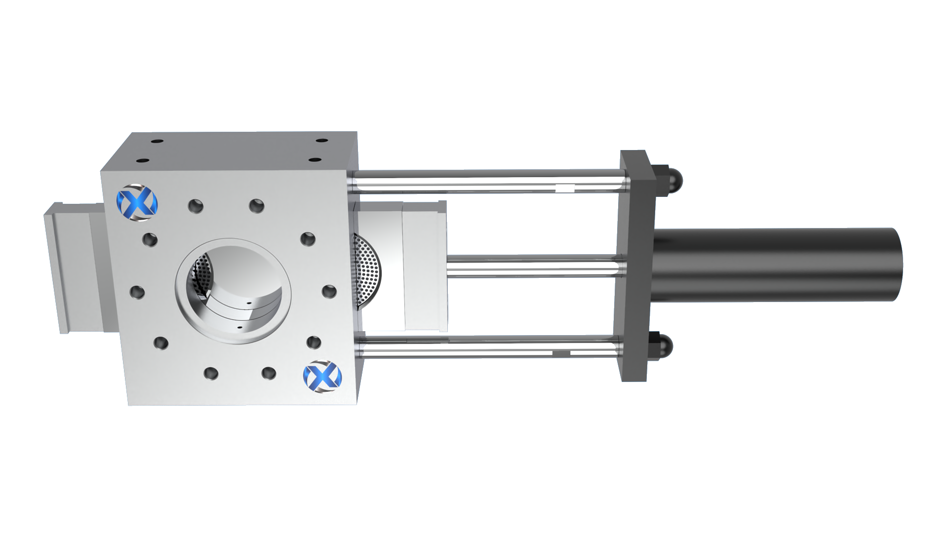 單板雙工位方形換網器